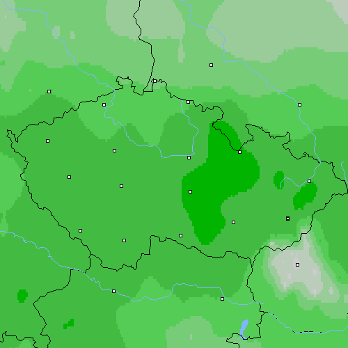 Oblačnost Česko