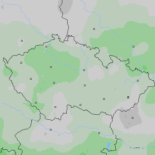 Oblačnost Česko