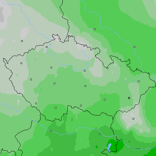 Oblačnost Česko