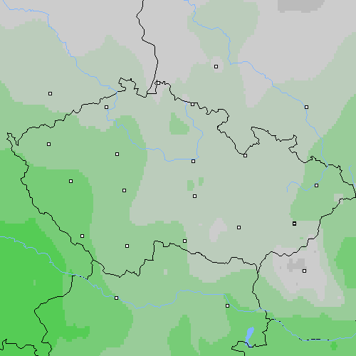 Oblačnost Česko