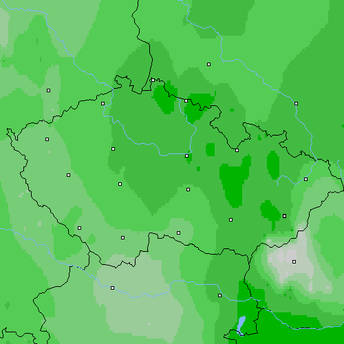 Oblačnost Česko