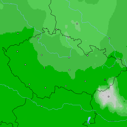 Oblačnost Česko