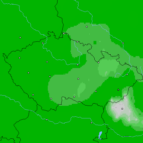Oblačnost Česko
