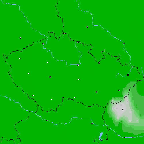Oblačnost Česko