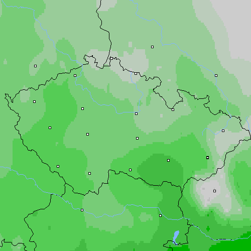 Oblačnost Česko