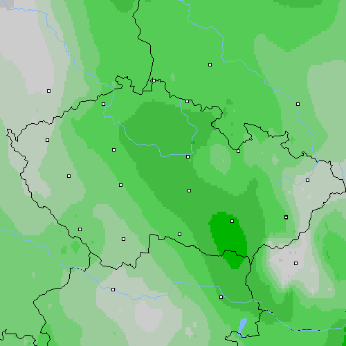 Oblačnost Česko