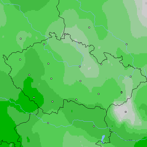 Oblačnost Česko