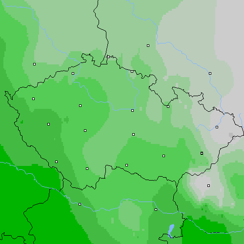 Oblačnost Česko
