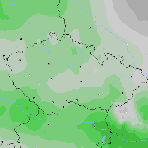 Oblačnost Česko