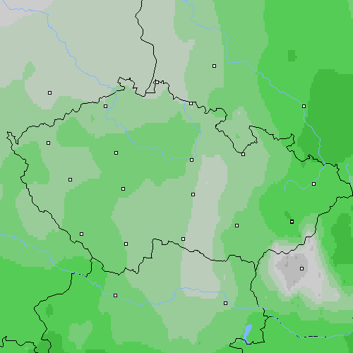 Oblačnost Česko