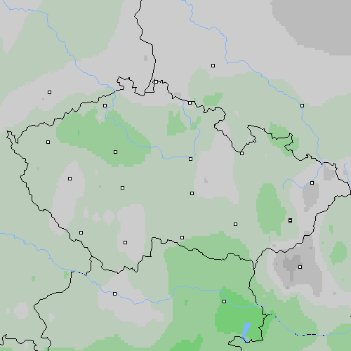 Oblačnost Česko
