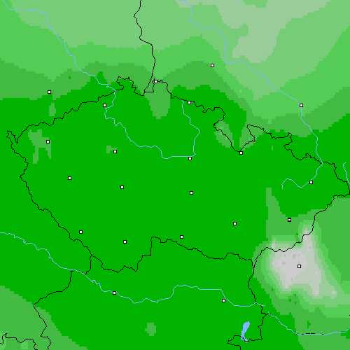 Oblačnost Česko